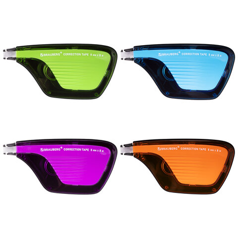 Корректирующая лента BRAUBERG ULTRA COLOR, 5 мм х 8 м, корпус ассорти, дисплей, 229065 Корректирующая лента BRAUBERG ULTRA COLOR, 5 мм х 8 м, корпус ассорти, дисплей, 229065 — изображение 1